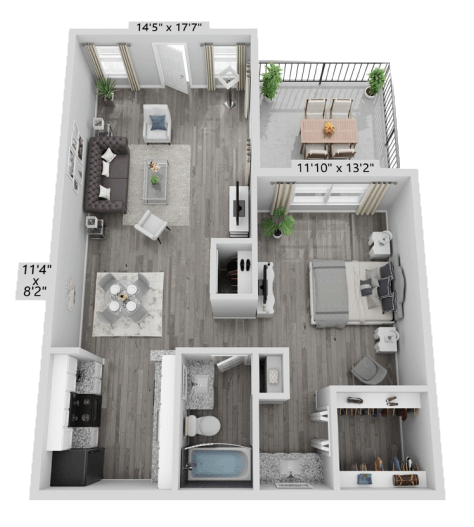 A1 Floorplan at Grayson Park