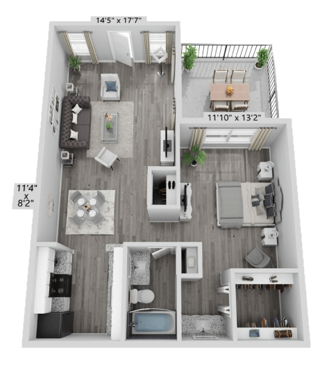 A2 Floorplan at Grayson Park